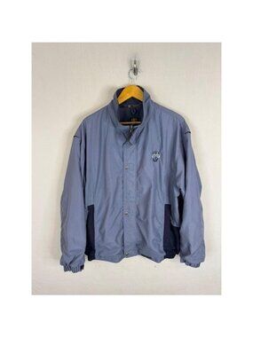 Sunice Gore-Tex Golf Jacket Mens Large Blue Full Zip Waterproof Windbreaker